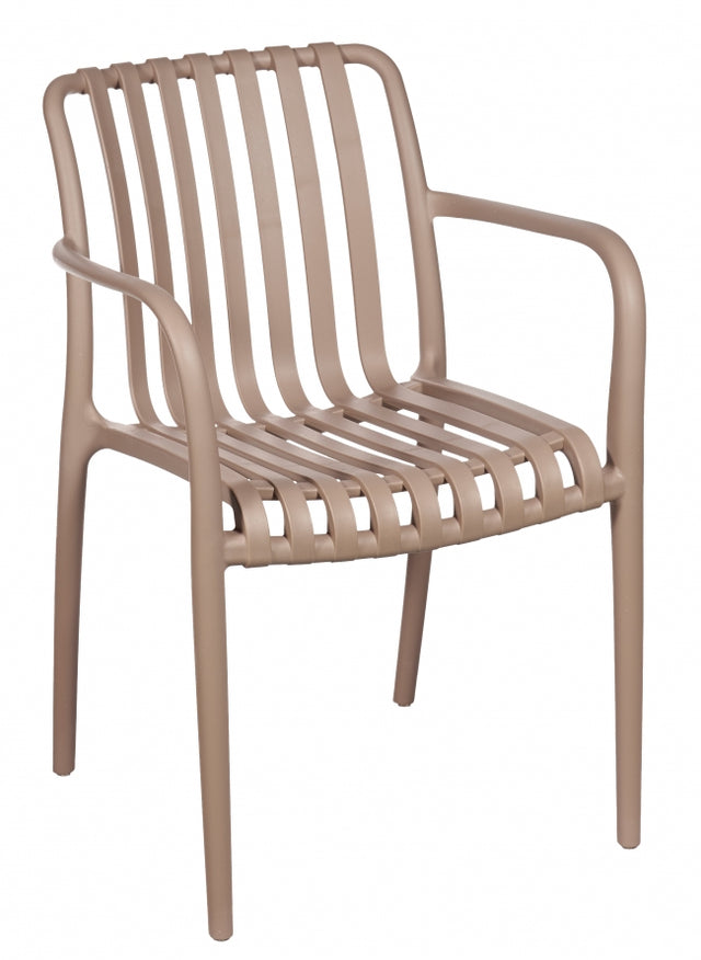 Πολυθρόνα Κήπου Πολυπροπυλενίου Χρώμα Μπέζ 54.5x41x81cm