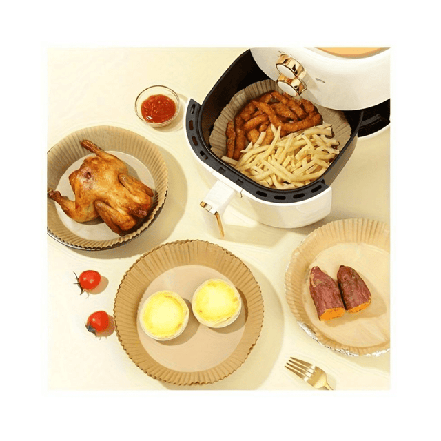 Cook N Fry (Airfryer) Αντικολλητικό Χαρτί για Φριτέζα Αέρα 20cm 25τεμ