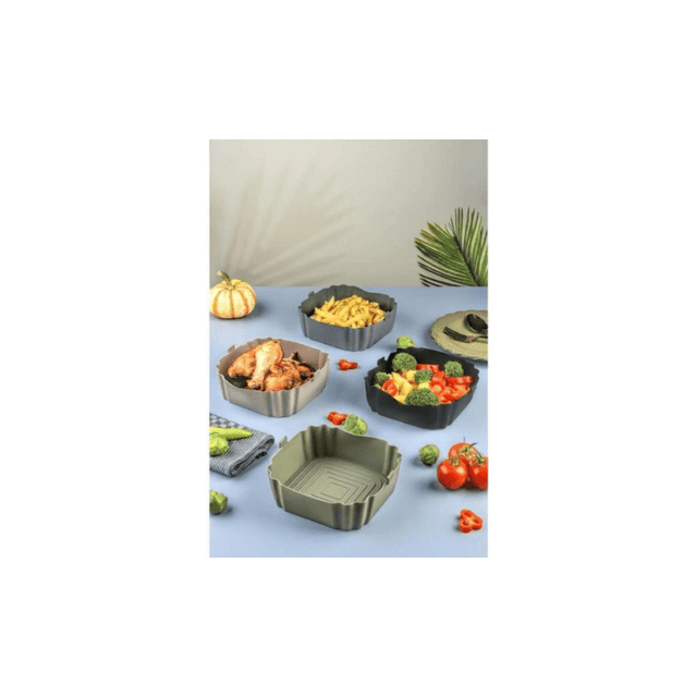 Cook N Fry (Airfryer) Φόρμα Σιλικόνης Μαγειρέματος για Air Fryer 20x20x6.5εκ. TnS 03-950-3995