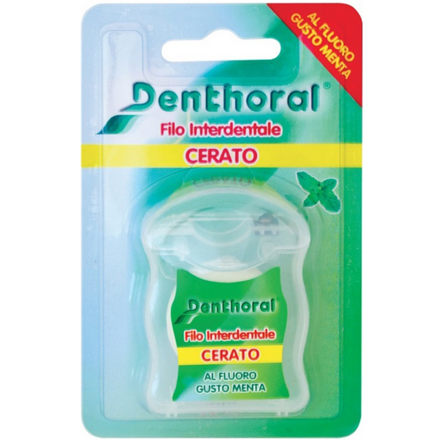 Οδοντικό Νήμα Denthoral 50m Waxed Dental Floss Mint