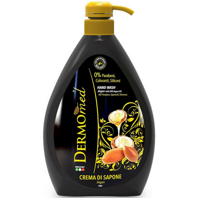 Dermomed Κρεμοσάπουνο Αντλία 1000ml Liquid Soap Argan Oil