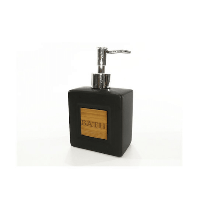 Dispenser - Αντλία Κρεμοσάπουνου Κεραμικό Μαύρο Χρώμα ''Bath'' Art.604936 General Trade