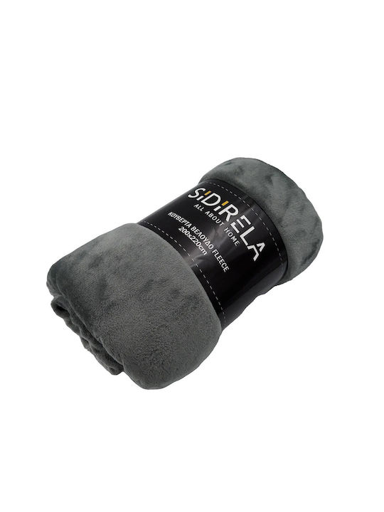 Κουβέρτα Fleece Βελούδο Μονή 150x220cm E-0462 Sidirela