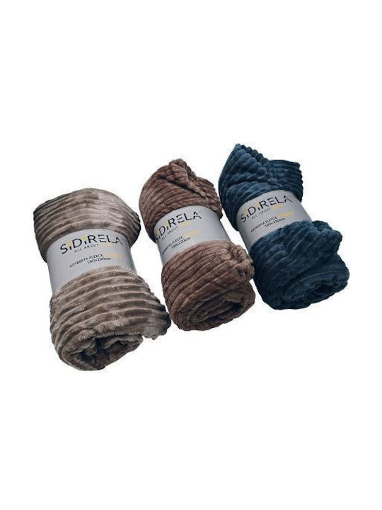 Κουβέρτα Fleece Μονή 150x220cm E-0968 Sidirela