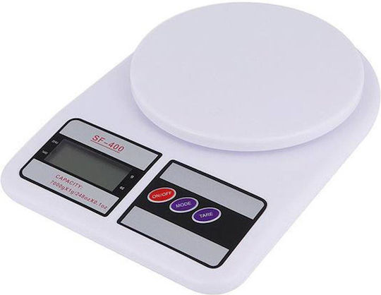 Ζυγαριά Κουζίνας Ψηφιακή Λευκή 25x16cm 1gr/5kg Sidirela E-3605