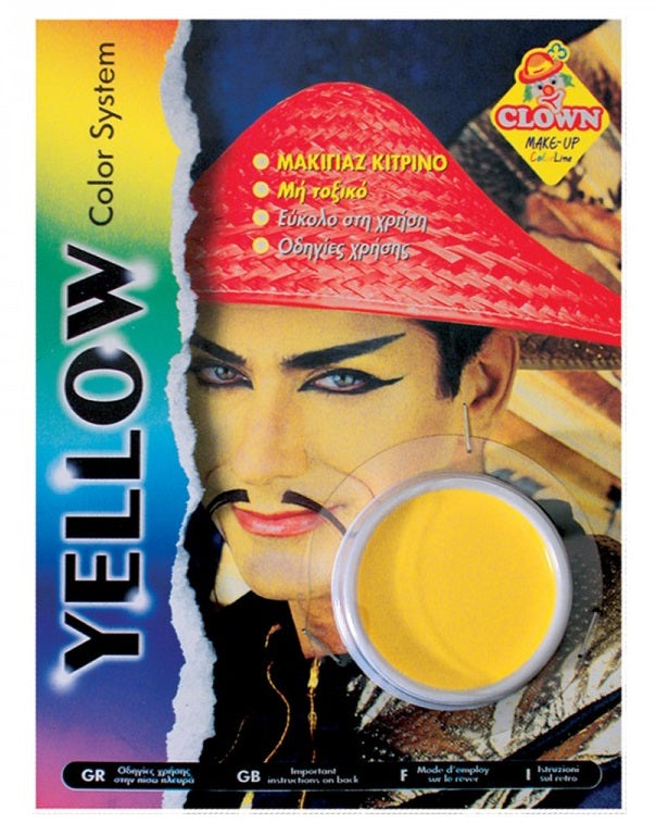 Make Up Μακιγιάζ Κίτρινο Για Κινέζο 70087 (Clown Republic) (Αποκριάτικα Αξεσουάρ)