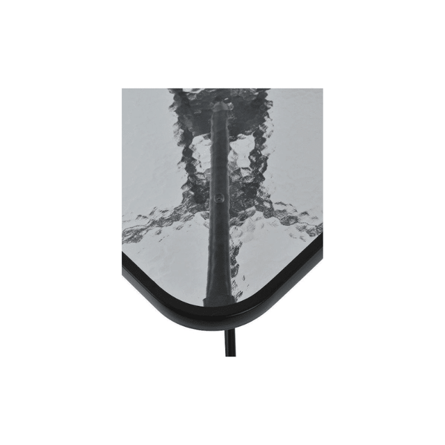 Τραπέζι Μεταλλικό 70x70x72cm Με Τζάμι Ασφαλείας Τετράγωνο Καφέ TAB-70x70BR Epam