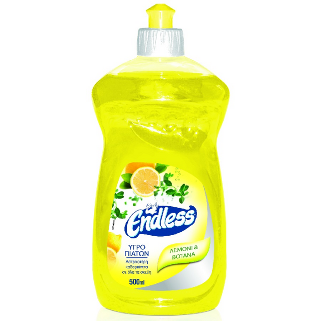 Endless Υγρό Πιάτων 500ml Λεμόνι & Βότανα