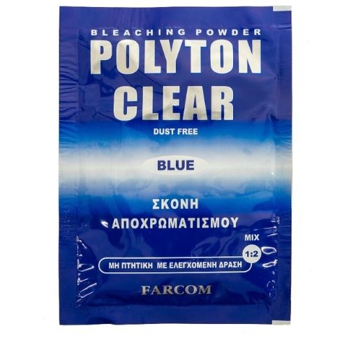 Farcom Polyton 15gr Clear Blue Σκόνη ντεκαπάζ