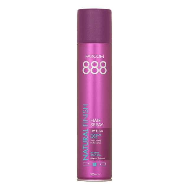 Hairspray Farcom 888 400ml Φυσικό Κράτημα Λάκ Μαλλιών