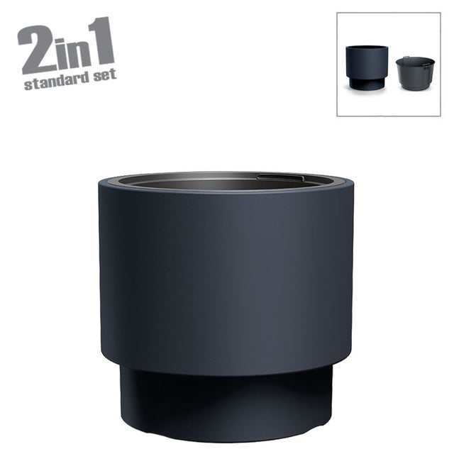 Κασπώ (2 Σε 1) Πλαστικό Ανθρακί Heos - Φ39.5x37cm 1/4KIB