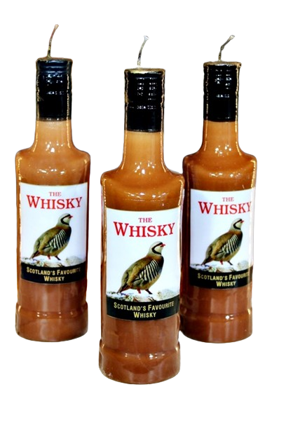 Λαμπάδα Πασχαλινή (Gerakis) Whiskey Μπουκάλι Πέρδικα 26x3cm 001831