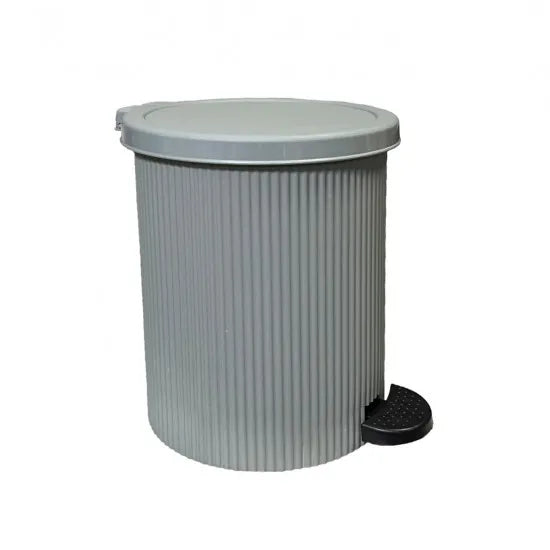 Κάδος Απορριμάτων με Εσωτερικό Καλάθι Πλαστικό 8L Ανοιχτό Γκρί