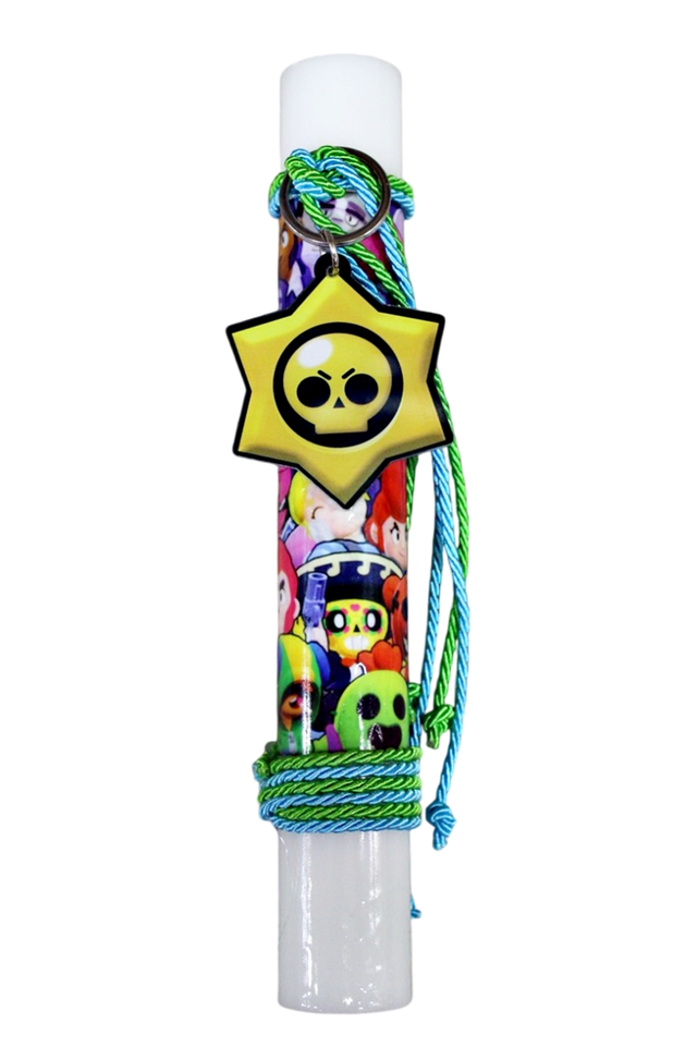 Λαμπάδα Πασχαλινή (Gerakis) Μπρο Σταρ Plexiglass Μπρελόκ 25 x 3,5cm 25Δ006 003714