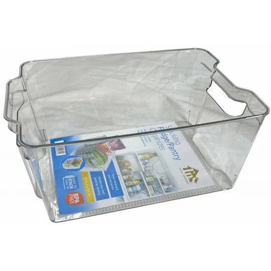 Καλάθι Τακτοποίησης και Οργάνωσης Ψυγείου Πλαστικό σε Διάφανο Χρώμα 32x21x15cm Tns 32-950-1405