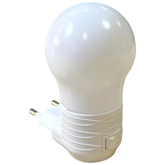 Φωτάκι Νυκτός Πλαστικό σε Λευκό Χρώμα 4.5x9cm Tns 35-950-1016