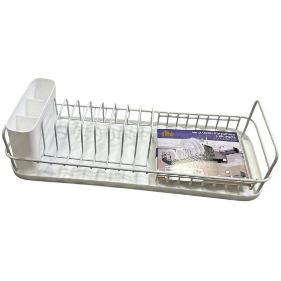 Πιατοθήκη Μεταλλική Με Δίσκο Πλαστικό 47x17x12cm σε 3 Χρώματα (TnS 03-950-4017)