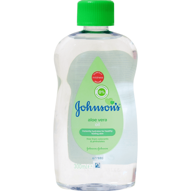 Johnson & Johnson - Baby Oil 300ml Aloe Vera για Ενυδάτωση