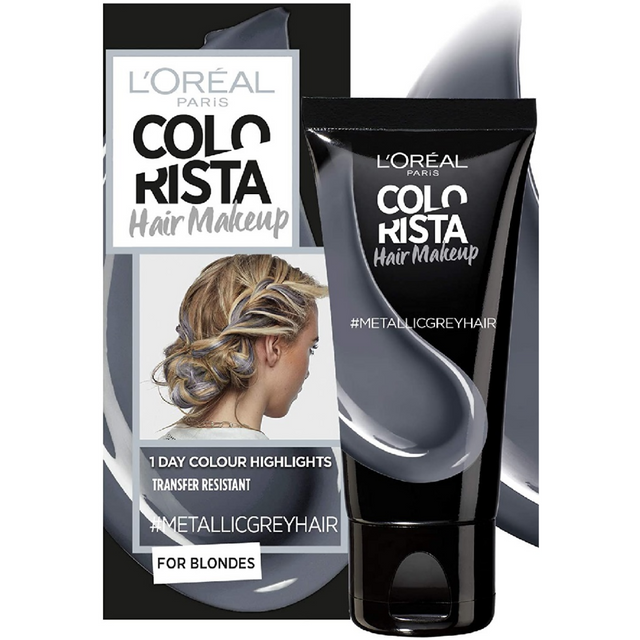 L'Oreal Colorista 30ml Βαφή Μαλλιών Hair Makeup 1-Day Metallic Grey