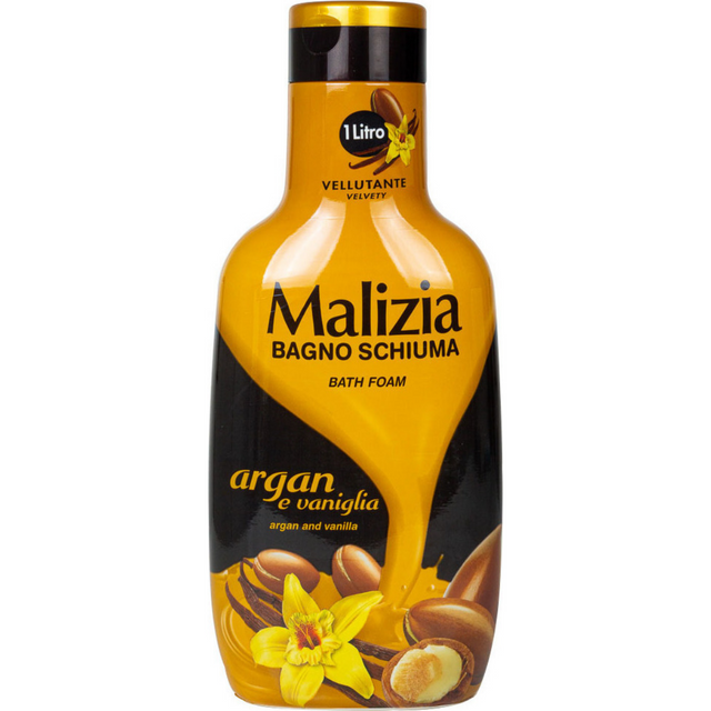 Malizia Bath Foam 1000ml Argan & Vanilla Αφρόλουτρο