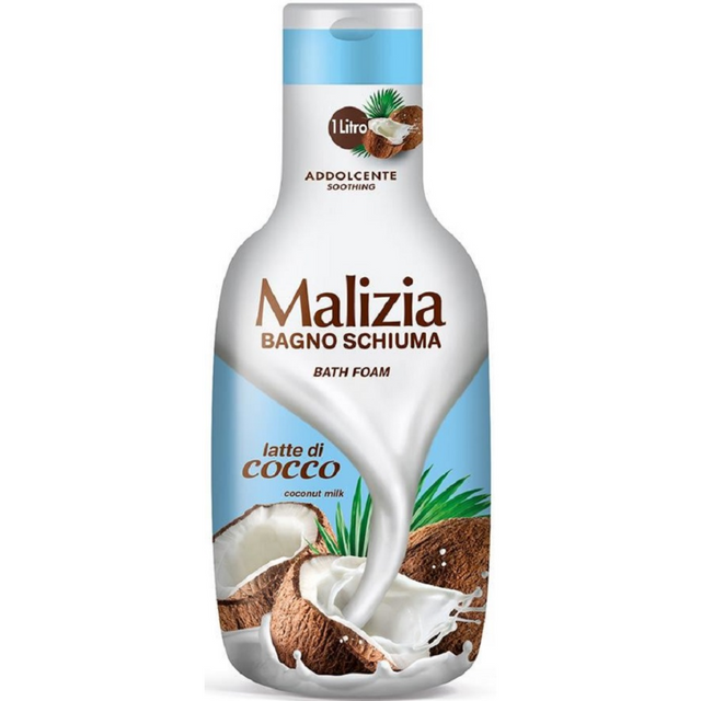 Malizia Bath Foam 1000ml Latte Di Cocco Αφρόλουτρο