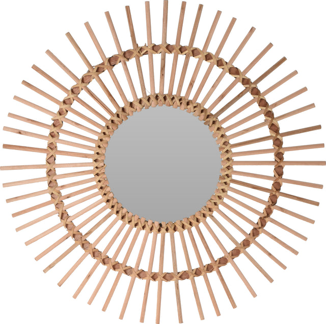 Καθρέφτης Ξύλινος 78CM Φυσικό Χρώμα