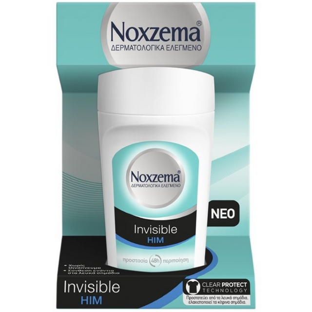 Noxzema Roll-On 50ml Αποσμητικά σώματος Invisible Him Men