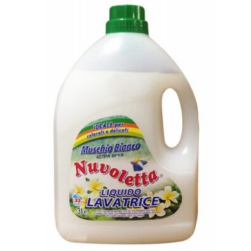Nuvoletta 3lit Υγρό Πλυντηρίου Ρούχων Muschio Bianco 33μεζούρες