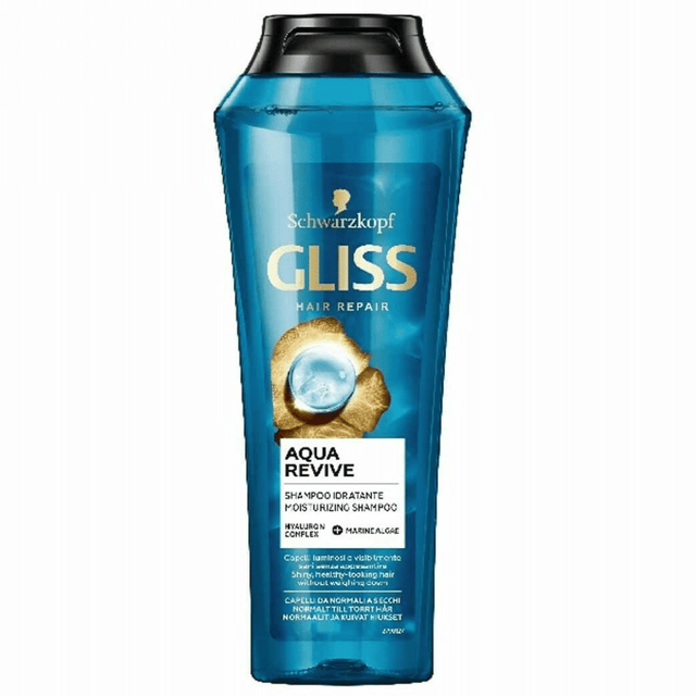 Schwarzkopf Gliss Σαμπουάν 400ml Aqua Revive για Ενυδάτωση για Όλους τους Τύπους Μαλλιών