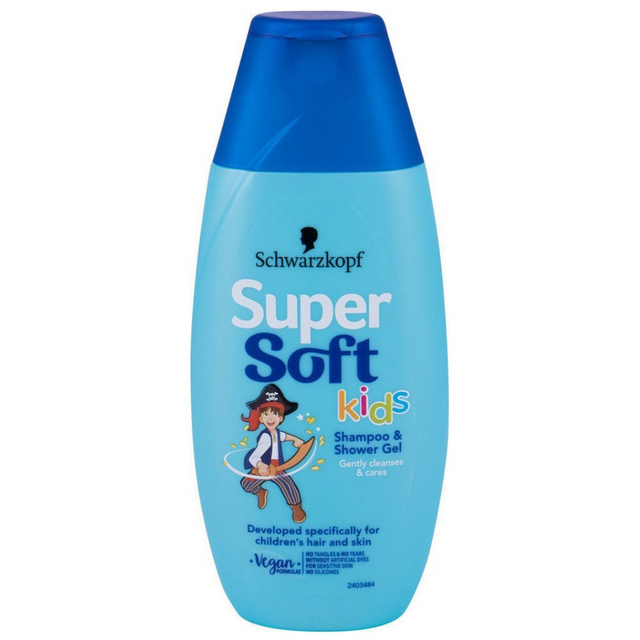 Παιδικό Σαμπουάν & Αφρόλουτρο 250ml Schwarzkopf Super Soft Kids Shampoo & Shower Gel