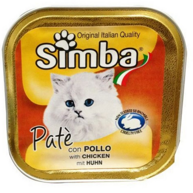 Πατέ 100gr Simba Cat Γατοτροφή Chicken (Κοτόπουλο)