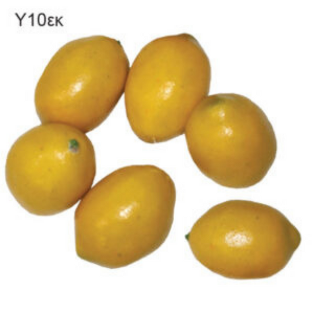 Διακοσμητικά Χώρου Λεμόνια από Πλαστικό 6x6x10cm 1τμχ Marhome