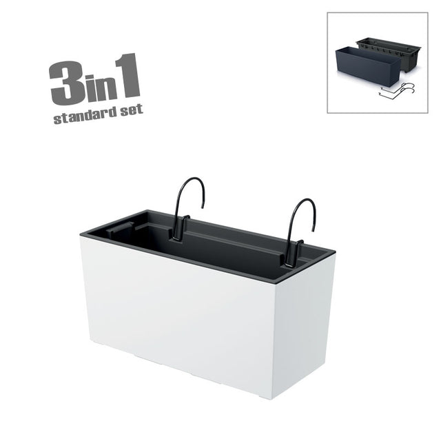 Ζαρντινιέρα (3 Σε 1) Λευκό Urbi Case W - 39.5x18.5x19.5cm