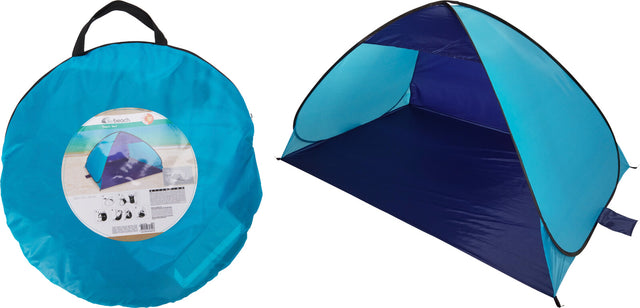 Σκηνή Σκιάστρο Παραλίας Polyester 200x125x100cm σε Μπλέ Χρώμα