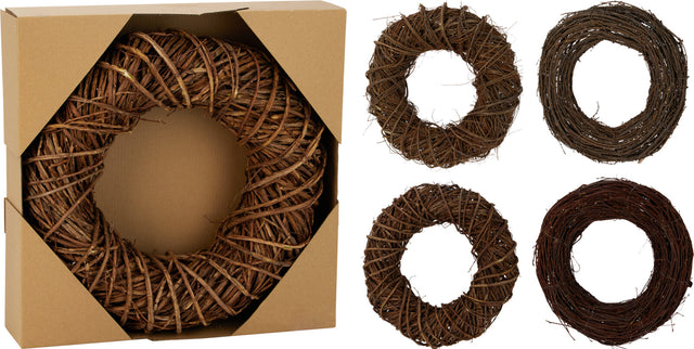 Στεφάνι Ξύλινο Φυσικό Διακοσμητικό 40cm