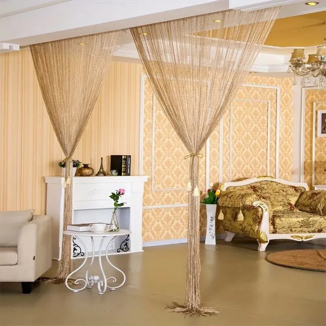 Κουρτίνα String strass χρυσό 100x195cm 39-950-2542