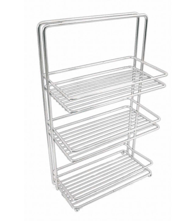 Ραφιέρα Μεταλλική Επιτοίχια με 3 Ράφια 30x12x57cm Sidirela E-0773