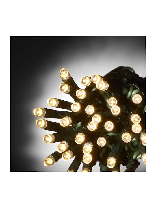 1000 Led Χριστουγεννιάτικα Λαμπάκια Θερμό Λευκό Πράσινο Καλώδιο 53m με Πρόγραμμα Epam