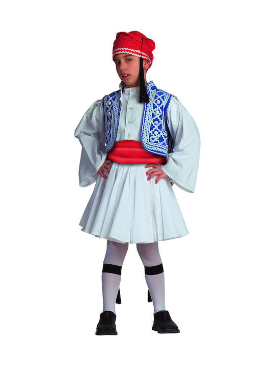 Παραδοσιακή Παιδική Στολή Τσολιάς 500 Clown Republic -10 ετών-