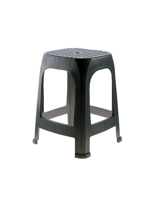 Σκαμπό Πλαστικό Εξωτερικού Χώρου Λευκό 36.8x33.7x47εκ.