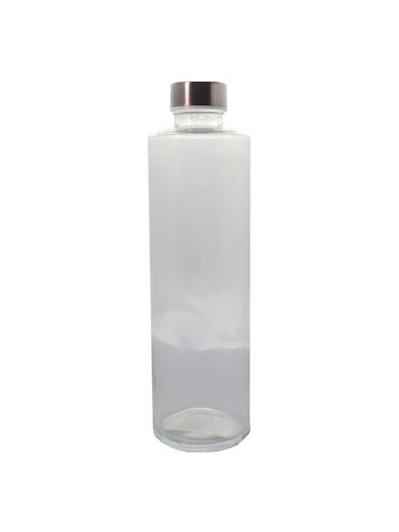 Μπουκάλι Νερού Γυάλινο σε Διάφανο Χρώμα με Μεταλλικό Βιδωτό Καπάκι 1000ml Tns 03-950-4033