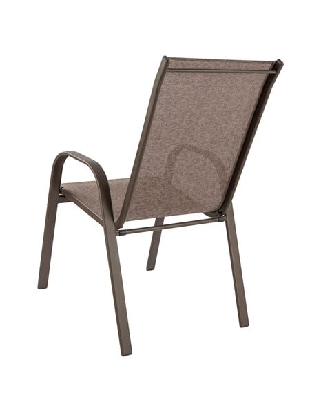 Πολυθρόνα Εξωτερικού Χώρου Μεταλλική Καφέ 53x75x88m
