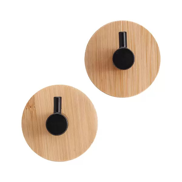 Κρεμάστρες Μπάνιου Σετ 2 τεμ. "Black" E-4603 Sidirela