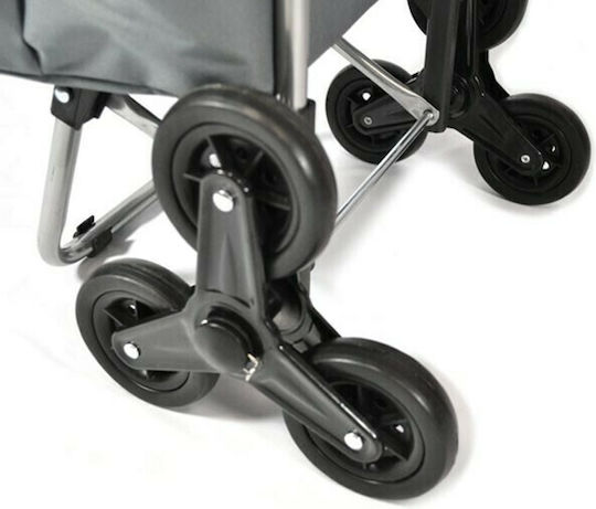 Καρότσι Λαϊκής Πτυσσόμενο STEP με 3 Ρόδες Υφασμάτινο E-3415 Sidirela