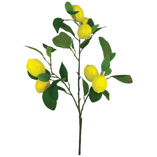 Κλαδί Τεχνητό Λεμονιά Κίτρινο Y62cm