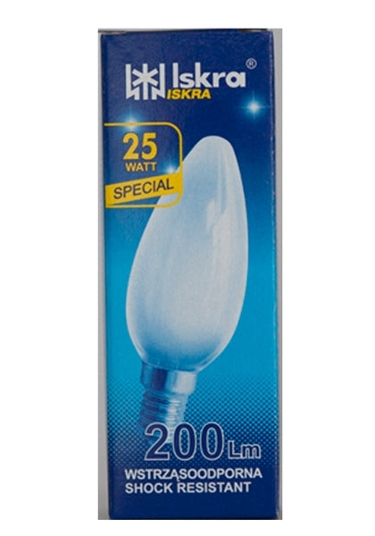 ISCRA ΛΑΜΠΕΣ Ε14 25 WATT ΜΑΤ ΚΕΡΙΑ Ειδικού Τύπου