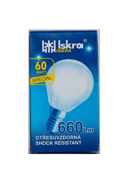ISCRA ΛΑΜΠΕΣ Ε14 60 WATT ΜΑΤ ΣΦΑΙΡΙΚΕΣ Ειδικού Τύπου