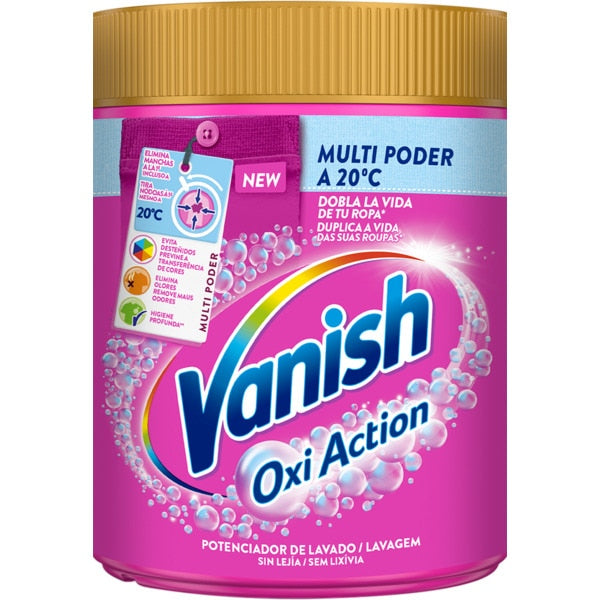 Καθαριστικό Λεκέδων Σκόνη Vanish Oxi Action Pink 400gr