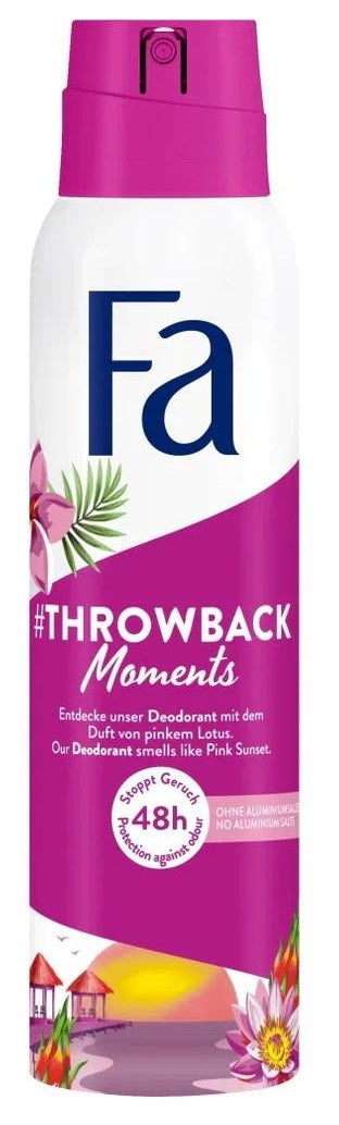 Fa Spray 150ml Αποσμητικά σώματος Throwback 48h