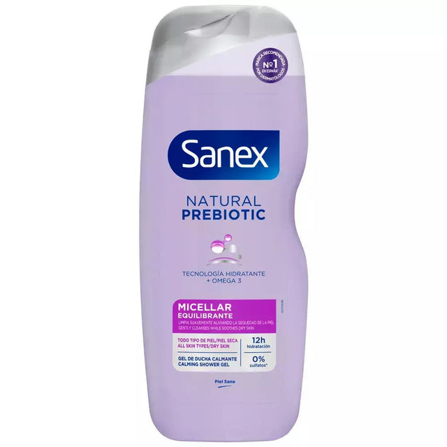 Sanex Αφρόλουτρο 600ml Micellar Equilibrante Ενυδατικό Shower Gel